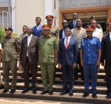 Officials from the Ministries of Defence and of Water and Environment visit Bulange